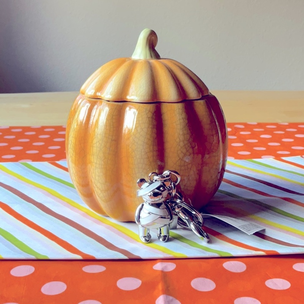 🧸🎃🧸 COACH HALLOWEEN MUMMY BEAR BAG CHARM🧸🎃🧸 NWT 🧸🎃🧸